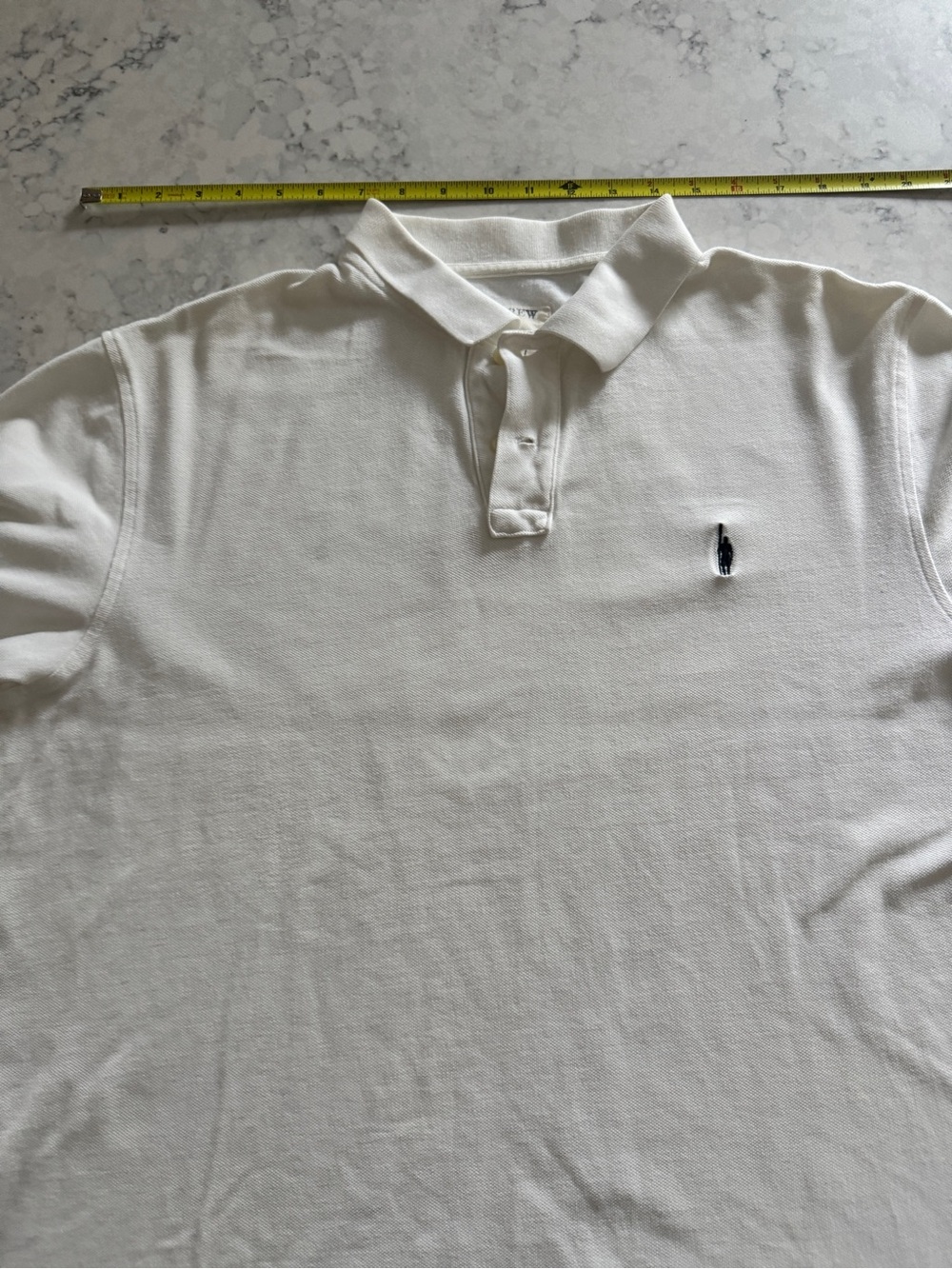 J Crew  White Men’s Classic Cotton Polo Shirt